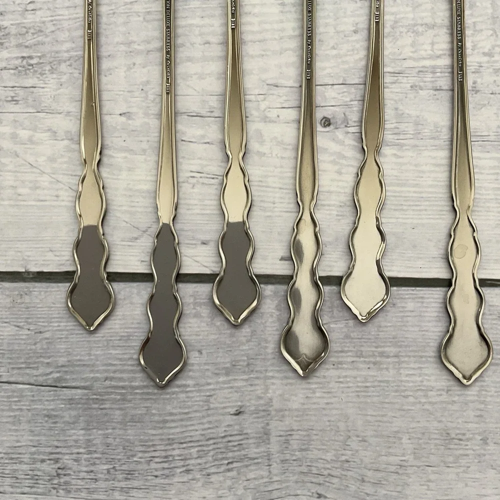 Oneida Distinction Deluxe HH VALERIE Stainless Flatware Cocktail Forks Set Of 10